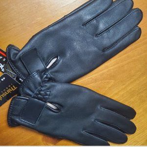 Genuine leather gloves, M
